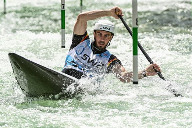 ICF Canoe Slalom World Cup - 13.06.2026, Eis Kanal, Augsburg Sideris Tasiadis (GER), Augsburg, 13.06.2026 - Canoe World Cup, Slalom K1, Augsburg, Eis Kanal