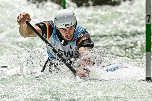 ICF Canoe Slalom World Cup - 13.06.2026, Eis Kanal, Augsburg Sideris Tasiadis (GER), Augsburg, 13.06.2026 - Canoe World Cup, Slalom K1, Augsburg, Eis Kanal