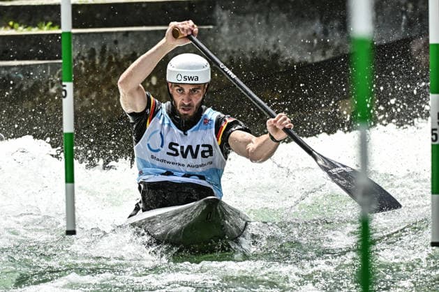 ICF Canoe Slalom World Cup - 13.06.2026, Eis Kanal, Augsburg Sideris Tasiadis (GER), Augsburg, 13.06.2026 - Canoe World Cup, Slalom K1, Augsburg, Eis Kanal