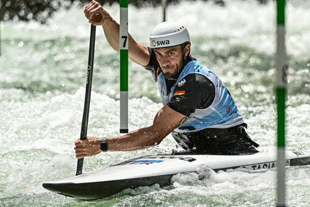 ICF Canoe Slalom World Cup - 13.06.2026, Eis Kanal, Augsburg Sideris Tasiadis (GER), Augsburg, 13.06.2026 - Canoe World Cup, Slalom K1, Augsburg, Eis Kanal