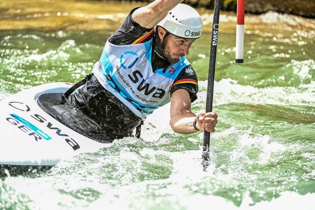 ICF Canoe Slalom World Cup - 13.06.2026, Eis Kanal, Augsburg Sideris Tasiadis (GER), Augsburg, 13.06.2026 - Canoe World Cup, Slalom K1, Augsburg, Eis Kanal