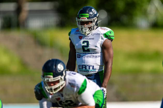 J vonte Davis (RB, Straubing Spiders, 2) GER, Allgaeu Comets vs Straubing Spiders, American Football, GFL, Saison 2026, Week 06, 13.06.2026 GER, Allgaeu Comets vs Straubing Spiders, American Football, GFL, Saison 2026, Week 06, 13.06.2026 Kempten