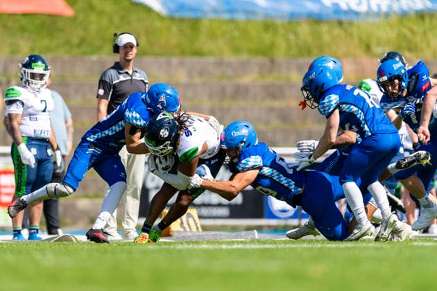 Jordan Pouncey (WR, Straubing Spiders, 3) GER, Allgaeu Comets vs Straubing Spiders, American Football, GFL, Saison 2026, Week 06, 13.06.2026 GER, Allgaeu Comets vs Straubing Spiders, American Football, GFL, Saison 2026, Week 06, 13.06.2026 Kempten