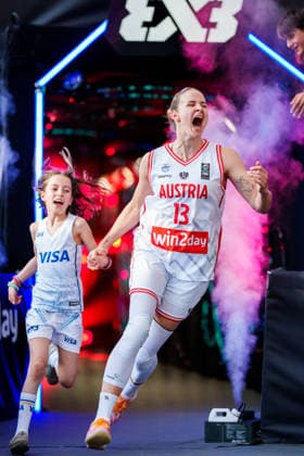 BASKETBALL - FIBA 3x3 World Tour VIENNA,AUSTRIA,13.JUN.26 - BASKETBALL - FIBA 3x3 World Tour. Image shows Simone Sill (AUT).  GEPAxpictures xEdgarxEisner