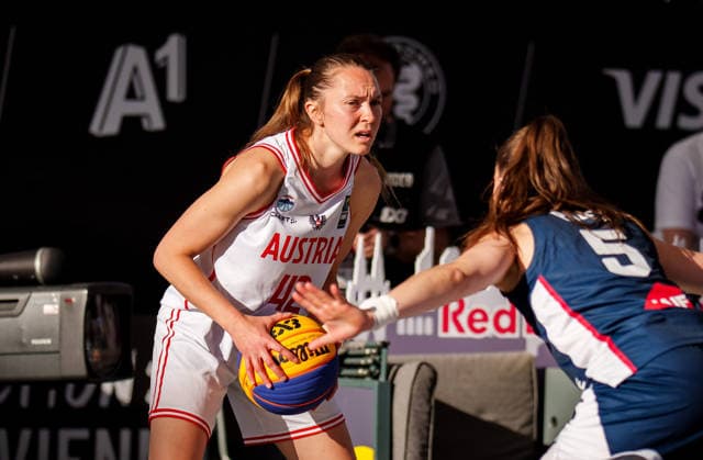 BASKETBALL - FIBA 3x3 World Tour VIENNA,AUSTRIA,13.JUN.26 - BASKETBALL - FIBA 3x3 World Tour. Image shows Sigrid Koizar (AUT).  GEPAxpictures xEdgarxEisner