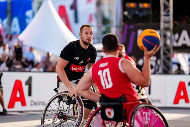 BASKETBALL - FIBA 3x3 World Tour VIENNA,AUSTRIA,13.JUN.26 - BASKETBALL - FIBA 3x3 World Tour. Image shows Hubert Hager (Vienna).  GEPAxpictures xEdgarxEisner
