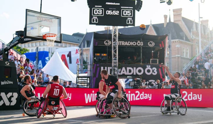 BASKETBALL - FIBA 3x3 World Tour VIENNA,AUSTRIA,13.JUN.26 - BASKETBALL - FIBA 3x3 World Tour. Image shows Mehmet Hayirli (Vienna).  GEPAxpictures xEdgarxEisner