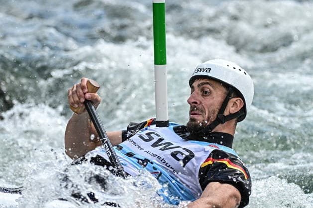 ICF Canoe Slalom World Cup - 13.06.2026, Eis Kanal, Augsburg Sideris Tasiadis (GER),Men s Canoe Final, Augsburg, 13.06.2026 - Canoe World Cup, Slalom K1, Augsburg, Eis Kanal