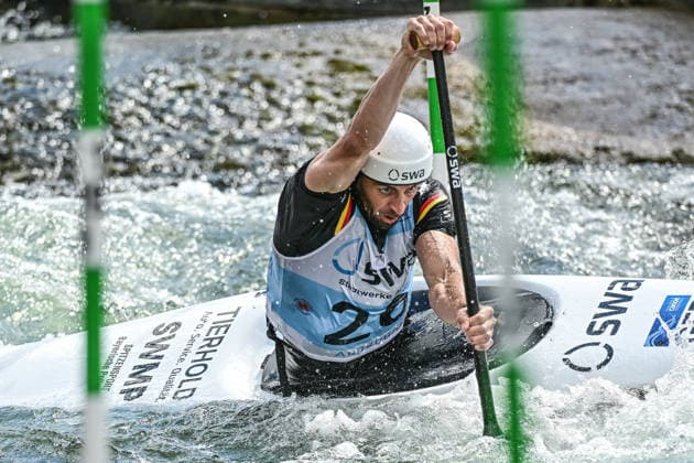 ICF Canoe Slalom World Cup - 13.06.2026, Eis Kanal, Augsburg Sideris Tasiadis (GER),Men s Canoe Final, Augsburg, 13.06.2026 - Canoe World Cup, Slalom K1, Augsburg, Eis Kanal