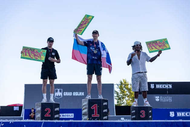 BMX freestyle final at 27th Pannonian Challenge Jaka Remec of Slovenia wins the BMX freestyle final at the 27th Pannonian Challenge in Osijek, Croatia, on June 13, 2026. Benjamin Daldy of France finishes second, while Juan Caicedo of Colombia takes third place.  DavorxJavorovic PIXSELL
