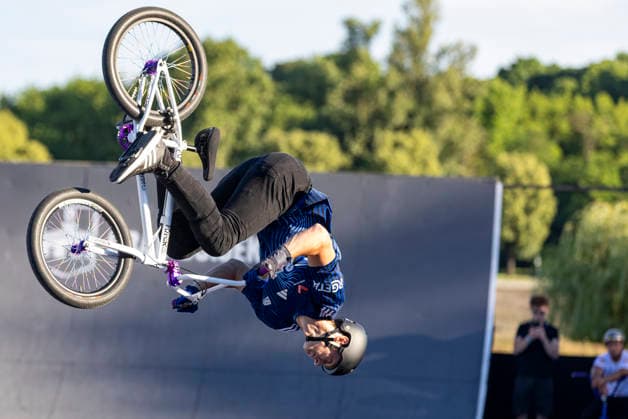 BMX freestyle final at 27th Pannonian Challenge Jaka Remec of Slovenia competes during the BMX freestyle final as spectators watch at the 27th Pannonian Challenge in Osijek, Croatia, on June 13, 2026.  DavorxJavorovic PIXSELL