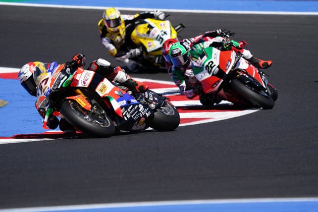 Foto Costanza Benvenuti LaPresse 13.06.2026 - Motociclismo-2026-Motul FIM Superbike World Championship, WM, Weltmeisterschaft Round 07-Pirelli Emilia-Romagna Round-Misano World Circuit Marco Simoncelli - GARA 1 nella foto: ALBERTO SURRA-DUCATI Photo Costanza Benvenuti LaPresse 2026 13 June Sport-Motorcycling - 2026 - Motul FIM Superbike World Championship-Round 07-Pirelli Emilia-Romagna Round-Misano World Circuit Marco Simoncelli - RACE 1 in the photo: ALBERTO SURRA-DUCATI  Copyright: xCostanzaxBenvenutix-xLaPressex