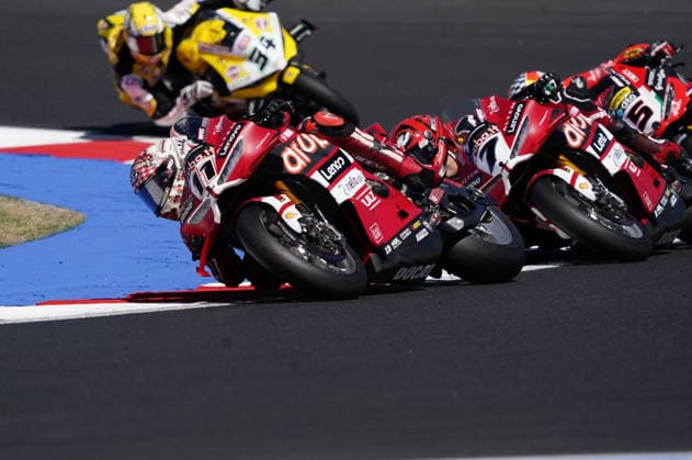 Foto Costanza Benvenuti LaPresse 13.06.2026 - Motociclismo-2026-Motul FIM Superbike World Championship, WM, Weltmeisterschaft Round 07-Pirelli Emilia-Romagna Round-Misano World Circuit Marco Simoncelli - GARA 1 nella foto: NICOLO BULEGA-DUCATI Photo Costanza Benvenuti LaPresse 2026 13 June Sport-Motorcycling - 2026 - Motul FIM Superbike World Championship-Round 07-Pirelli Emilia-Romagna Round-Misano World Circuit Marco Simoncelli - RACE 1 in the photo: NICOLO BULEGA-DUCATI  Copyright: xCostanzaxBenvenutix-xLaPressex