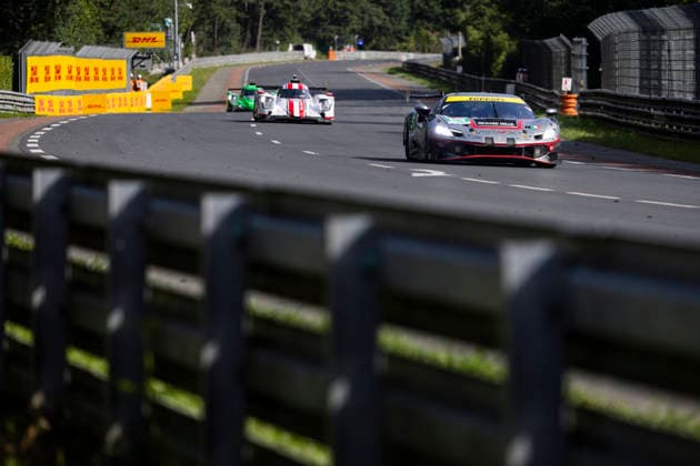 24 HEURES DU MANS 2026 - RACE - SATURDAY 54 CASTELLACCI Francesco (ita), FLOHR Thomas (sui), RIGON Davide (ita), Vista AF Corse, Ferrari 296 GT3 Evo 54, LM GT3, action during the 24 Hours of Le Mans 2026, 3rd round of the 2026 FIA World Endurance Championship, on June 13, 2026 on the Circuit des 24 Heures du Mans in Le Mans, France - Le MansFrance  Copyright: xJULIENxDELFOSSEx
