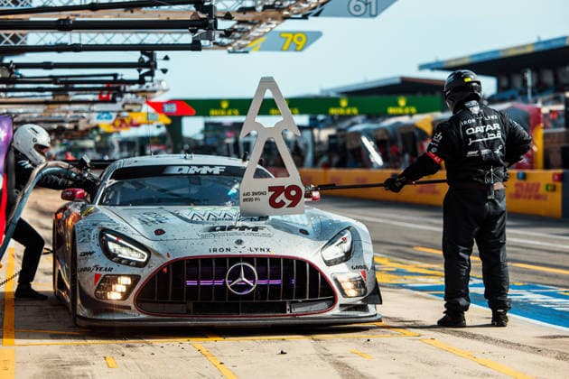 24 HEURES DU MANS 2026 - RACE - SATURDAY 62 AL-KHELAIFI Abdulla (qat), HANSES Julian (ger), ALESI Giuliano (fra), Team Qatar by Iron Lynx, Mercedes-AMG LMGT3 62, LM GT3, action during the 24 Hours of Le Mans 2026, 3rd round of the 2026 FIA World Endurance Championship, on June 13, 2026 on the Circuit des 24 Heures du Mans in Le Mans, France -  Copyright: xAndreaxLorenzinax