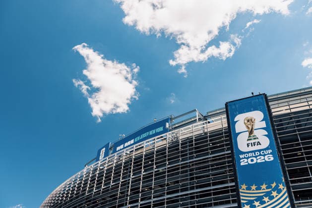 Pre-match press conferences for Brazil vs. NOVA JERSEY, NJ - 13.06.2026: PRE-MATCH PRESS CONFERENCES FOR BRAZIL VS. - General exterior view of the stadium before the match between Brazil and Morocco, valid for the first round of the group stage of the 2026 World Cup, held at MetLife Stadium in New Jersey, United States. (Photo: Marcelo Machado de Melo Fotoarena) x2961135x  MarceloxMachadoxdexMelo
