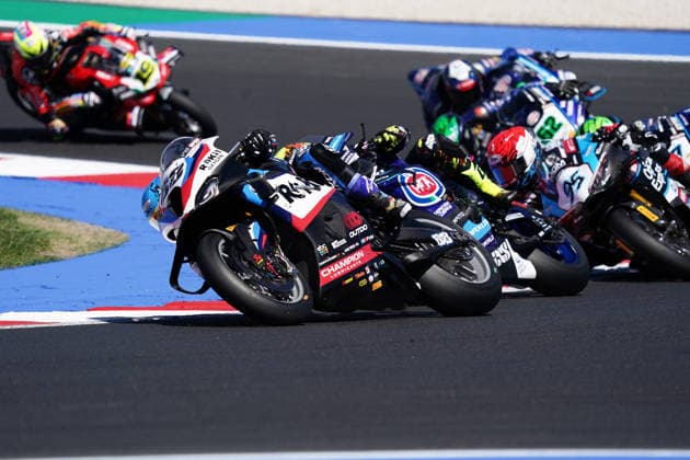 Foto Costanza Benvenuti LaPresse 13.06.2026 - Motociclismo-2026-Motul FIM Superbike World Championship, WM, Weltmeisterschaft Round 07-Pirelli Emilia-Romagna Round-Misano World Circuit Marco Simoncelli - GARA 1 nella foto: MIGUEL OLIVEIRA-BMW Photo Costanza Benvenuti LaPresse 2026 13 June Sport-Motorcycling - 2026 - Motul FIM Superbike World Championship-Round 07-Pirelli Emilia-Romagna Round-Misano World Circuit Marco Simoncelli - RACE 1 in the photo: MIGUEL OLIVEIRA-BMW  Copyright: xCostanzaxBenvenutix-xLaPressex