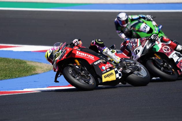 Foto Costanza Benvenuti LaPresse 13.06.2026 - Motociclismo-2026-Motul FIM Superbike World Championship, WM, Weltmeisterschaft Round 07-Pirelli Emilia-Romagna Round-Misano World Circuit Marco Simoncelli - GARA 1 nella foto: ALVARO BAUTISTA-DUCATI Photo Costanza Benvenuti LaPresse 2026 13 June Sport-Motorcycling - 2026 - Motul FIM Superbike World Championship-Round 07-Pirelli Emilia-Romagna Round-Misano World Circuit Marco Simoncelli - RACE 1 in the photo: ALVARO BAUTISTA-DUCATI  Copyright: xCostanzaxBenvenutix-xLaPressex