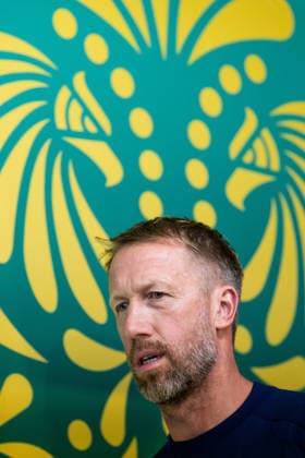 260613 Head coach Graham Potter of the Swedish national football team at a press conference, PK, Pressekonferenz during day 3 of the FIFA World Cup, WM, Weltmeisterschaft, Fussball 2026 on June 13, 2026 in Monterrey. Photo: Joel Marklund BILDBYRAN kod JM PA1231 fotboll football soccer fotball vm fotbolls-vm fotball-vm fotbolls-vm 2026 fifa world cup 2026 presskonferens press conference sverige sweden sverige a day 3 bbeng