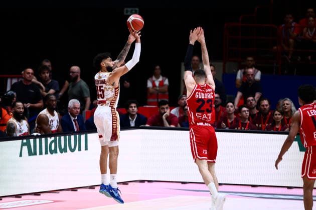 LBA Legabasket Serie A UnipolSAI 2025 2026 Denzel Valentinen EA7 Emporio Armani Olimpia Milano-Umana Reyer Venezia LBA Legabasket Serie A Unipol 2025 2026 Playoff Finale Gara 2 Milano, 13 06 2026 Foto: IvanMancini Ciamillo-Castoria Milano Forum Assago Milano Italia  Copyright: xIvanxMancinix