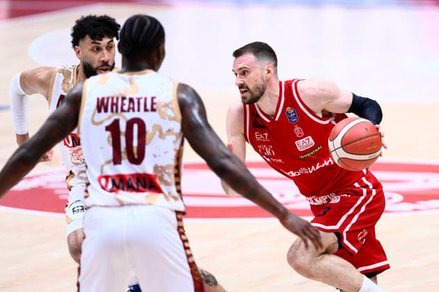 LBA Legabasket Serie A UnipolSAI 2025 2026 Marko Guduric EA7 Emporio Armani Olimpia Milano-Umana Reyer Venezia LBA Legabasket Serie A Unipol 2025 2026 Playoff Finale Gara 2 Milano, 13 06 2026 Foto: IvanMancini Ciamillo-Castoria Milano Forum Assago Milano Italia  Copyright: xIvanxMancinix