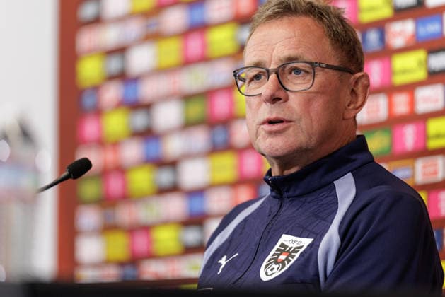 FOOTBALL - FIFA World Cup, WM, Weltmeisterschaft, Fussball 2026, preview SANTA BARBARA,CALIFORNIA,USA,13.JUN.26 - FOOTBALL - FIFA World Cup 2026, USA, Mexico, Canada, preview, OEFB, Oesterreichischer Fussball-Bund, press conference, PK, Pressekonferenz team AUT. Image shows head coach Ralf Rangnick (AUT).  GEPAxpictures xArminxRauthner