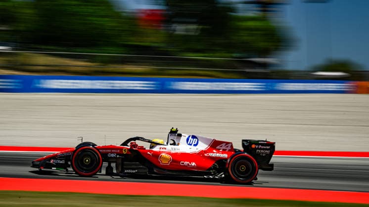 June 13, 2026, Piombino, Piombino, Italy: 44 Lewis Hamilton Of The Team Scuderia Ferrari Hp, Ferrari Sf-25,in They Face The Qualifying Session , During Fia Formula One World Championship, WM, Weltmeisterschaft GP di F1 di Barcellona-Catalogna 2026 13 Jun, Barcellona Spain F1 Di Barcellona-Catalogna 2026  - ZUMAb336 20260613_zsp_b336_019 Copyright: xLucaxBarsalix