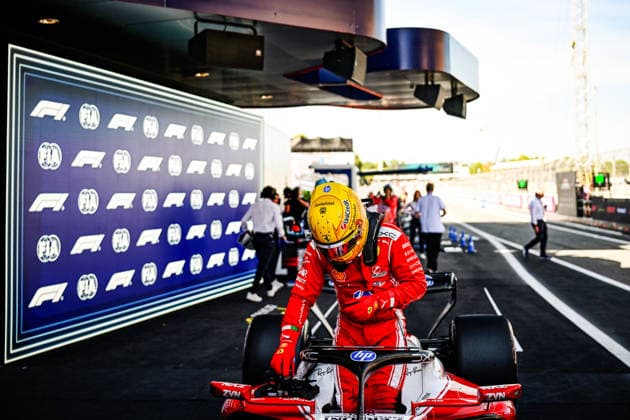 June 13, 2026, Piombino, Piombino, Italy: 44 Lewis Hamilton Of The Team Scuderia Ferrari Hp, Ferrari Sf-25,in They Face The Qualifying Session , During Fia Formula One World Championship, WM, Weltmeisterschaft GP di F1 di Barcellona-Catalogna 2026 13 Jun, Barcellona Spain Piombino Italy - ZUMAb336 20260613_zsp_b336_041 Copyright: xLucaxBarsalix