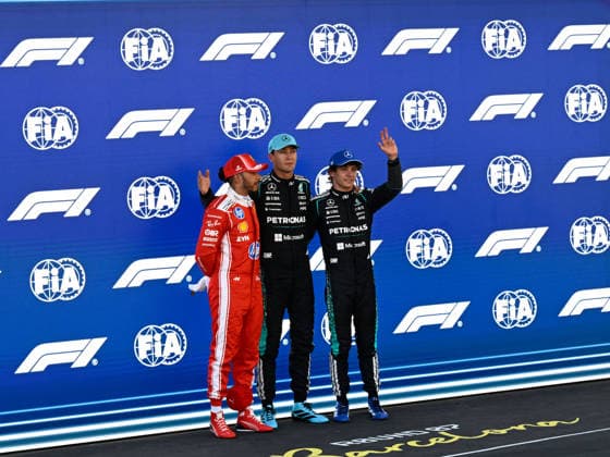 June 13, 2026, Piombino, Piombino, Italy: 44 Lewis Hamilton And 63 GeorgeÃ‚ Russell And I 12 Kimi Antonellin They Face The Qualifying Session , During Fia Formula One World Championship, WM, Weltmeisterschaft GP di F1 di Barcellona-Catalogna 2026 13 Jun, Barcellona Spain Piombino Italy - ZUMAb336 20260613_zsp_b336_043 Copyright: xLucaxBarsalix
