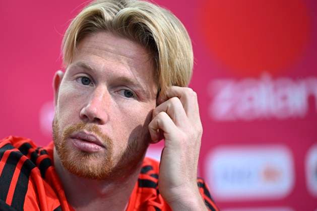 Belgian national football team - 2026 FIFA World Cup, WM, Weltmeisterschaft, Fussball - media activities 13 06 2026 RENTON, UNITED STATES OF AMERICA - JUNE 13 : De Bruyne Kevin forward of Belgium pictured during a press conference, PK, Pressekonferenz at the training grounds of the Belgian national football team during the 2026 FIFA World Cup on June 13, 2026 in Renton, United States of America, 13 06 2026 Renton United States of America  Copyright: xNicoxVereeckenx