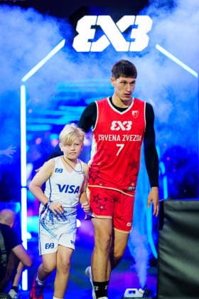 BASKETBALL - FIBA 3x3 World Tour VIENNA,AUSTRIA,13.JUN.26 - BASKETBALL - FIBA 3x3 World Tour. Image shows Lazar Kovacevic (Crvena Zvezda).  GEPAxpictures xEdgarxEisner