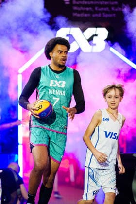 BASKETBALL - FIBA 3x3 World Tour VIENNA,AUSTRIA,13.JUN.26 - BASKETBALL - FIBA 3x3 World Tour. Image shows Steven Kaltenbrunner (Vienna).  GEPAxpictures xEdgarxEisner