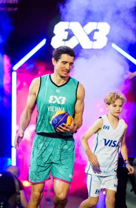 BASKETBALL - FIBA 3x3 World Tour VIENNA,AUSTRIA,13.JUN.26 - BASKETBALL - FIBA 3x3 World Tour. Image shows Stefan Stojacic (Vienna).  GEPAxpictures xEdgarxEisner
