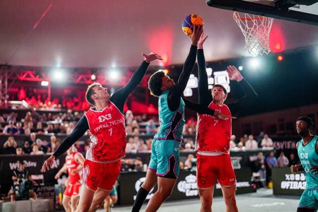 BASKETBALL - FIBA 3x3 World Tour VIENNA,AUSTRIA,13.JUN.26 - BASKETBALL - FIBA 3x3 World Tour. Image shows Steven Kaltenbrunner (Vienna).  GEPAxpictures xEdgarxEisner