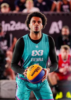 BASKETBALL - FIBA 3x3 World Tour VIENNA,AUSTRIA,13.JUN.26 - BASKETBALL - FIBA 3x3 World Tour. Image shows Steven Kaltenbrunner (Vienna).  GEPAxpictures xEdgarxEisner
