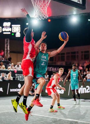 BASKETBALL - FIBA 3x3 World Tour VIENNA,AUSTRIA,13.JUN.26 - BASKETBALL - FIBA 3x3 World Tour. Image shows Stefan Stojacic (Vienna).  GEPAxpictures xEdgarxEisner