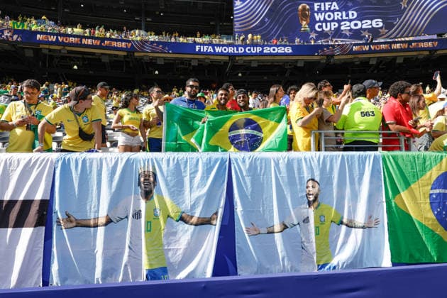 Brazil vs. Morocco - FIFA World Cup, WM, Weltmeisterschaft, Fussball 2026 East Rutherford, New Jersey - June 13, 2026: Fans during the FIFA World Cup 2026 Group C match between Brazil and Morocco at New York New Jersey Stadium. Photo by Carlos Rojas East Rutherford New York New Jersey Stadium New Jersey United States Copyright: xCarlosxRojasx