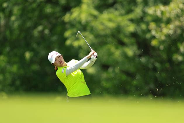 Dow Championship MIDLAND, MICHIGAN - JUNE 13: Akaya Furue of japan plays her shot toward the 9th green during the third round of the Dow Championship at Midland Country Club in Midland, Michigan, USA on Saturday, June 13, 2026. Midland Michigan United States  Copyright: xJorgexLemusx originalFilename:lemus-dowchamp260613_npH8P.jpg