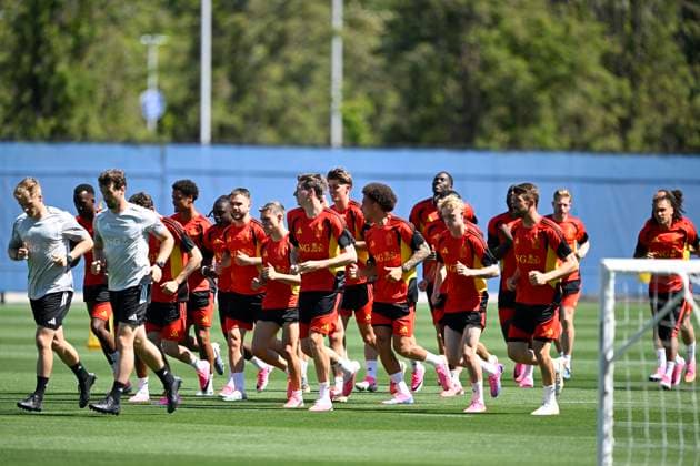 Belgian national football team - 2026 FIFA World Cup, WM, Weltmeisterschaft, Fussball - media activities 13 06 2026 RENTON, UNITED STATES OF AMERICA - JUNE 13 : Belgian players pictured during a training session at the training grounds of the Belgian national football team during the 2026 FIFA World Cup on June 13, 2026 in Renton, United States of America, 13 06 2026 Renton United States of America  Copyright: xNicoxVereeckenx