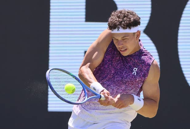 13.06.2026, Boss Open 2026, ATP, Tennis Herren Tour 250 Stuttgart, TTC Weissenhof, Tennis, im Bild: Ben Shelton (USA)