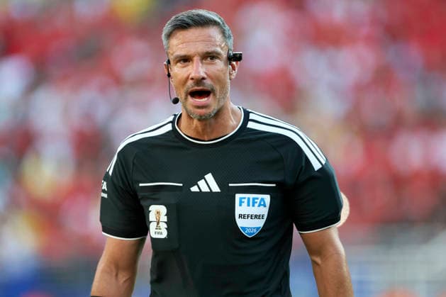 Brazil v Morocco: Group C - FIFA World Cup, WM, Weltmeisterschaft, Fussball 2026 Referee Slavko Vincic in action during the FIFA World Cup 2026 Group C match between Brazil and Morocco at New York New Jersey Stadium on June 13, 2026 in East Rutherford, United States. WARNING! This Photograph May Only Be Used For Newspaper And Or Magazine Editorial Purposes. May Not Be Used For Publications Involving 1 player, 1 Club Or 1 Competition Without Written Authorisation From Football DataCo Ltd. For Any Queries, Please Contact Football DataCo Ltd on +44 (0) 207 864 9121 East Rutherford New York New Jersey Stadium NJ United States Copyright: xAllstarxPicturexLibraryxLtdx
