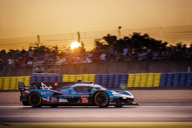 24 HEURES DU MANS 2026 - RACE - SATURDAY 35 FELIX DA COSTA Antonio (prt), MILESI Charles (fra), HABSBURG Ferdinand (aut), Alpine Endurance Team, Alpine A424 35, Hypercar, action, during the 24 Hours of Le Mans 2026, 3rd round of the 2026 FIA World Endurance Championship, on June 13, 2026 on the Circuit des 24 Heures du Mans in Le Mans, France - Le MansFrance  Copyright: xFREDERICxLExFLOCxHx