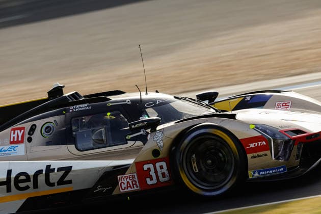 24 HEURES DU MANS 2026 - RACE - SATURDAY 38 BOURDAIS SÃ bastien (fra), BAMBER Earl (nzl), AITKEN Jack (gbr), Cadillac Hertz Team Jota, Cadillac V-Series.R 38, Hypercar, action, during the 24 Hours of Le Mans 2026, 3rd round of the 2026 FIA World Endurance Championship, on June 13, 2026 on the Circuit des 24 Heures du Mans in Le Mans, France - Le MansFrance  Copyright: xFREDERICxLExFLOCxHx