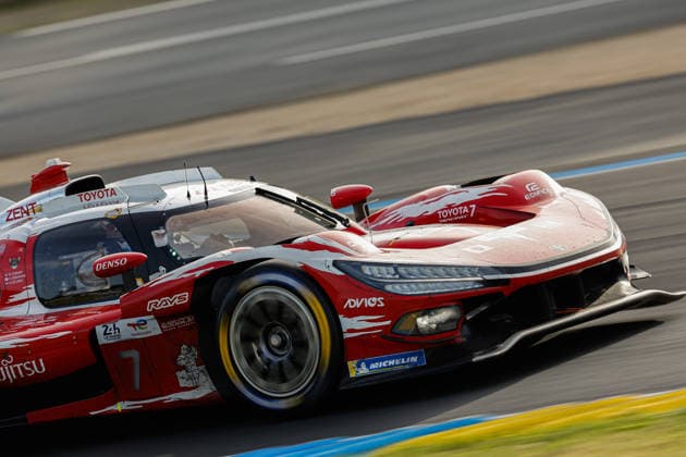24 HEURES DU MANS 2026 - RACE - SATURDAY 07 CONWAY Mike (gbr), KOBAYASHI Kamui (jpn), DE VRIES Nyck (nld), Toyota Racing, Toyota TR010 Hybrid 07, Hypercar, action, during the 24 Hours of Le Mans 2026, 3rd round of the 2026 FIA World Endurance Championship, on June 13, 2026 on the Circuit des 24 Heures du Mans in Le Mans, France - Le MansFrance  Copyright: xFREDERICxLExFLOCxHx