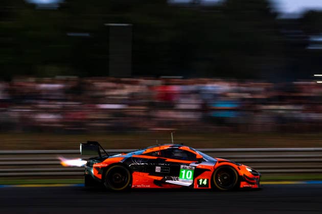 24 HEURES DU MANS 2026 - RACE - SATURDAY 10 AU Antares (hkg), FLEMING Thomas (gbr), KIRCHHOFER Marvin (ger), Garage 59, McLaren 720S LMGT3 Evo 10, LM GT3, action during the 24 Hours of Le Mans 2026, 3rd round of the 2026 FIA World Endurance Championship, on June 13, 2026 on the Circuit des 24 Heures du Mans in Le Mans, France - Le MansFrance  Copyright: xFabrizioxBoldonix