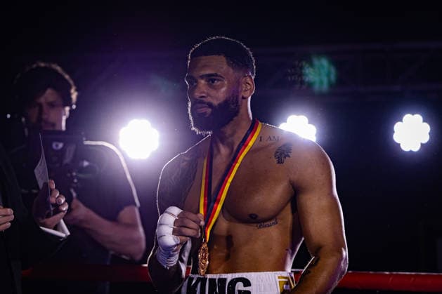 FLENSBURG, GERMANY - JUNE 13: Freddy Kiwitt (Germany) winner by KO during the WBO Global Super Welter Title Fight between Freddy Kiwitt (Germany) vs. Jose Arcon (Venezuela) at Gorzelniaski Halle on June 13, 2026 in Flensburg, Germany. Schleswig-Holstein Germany Copyright: xMarioxM.xKobergx
