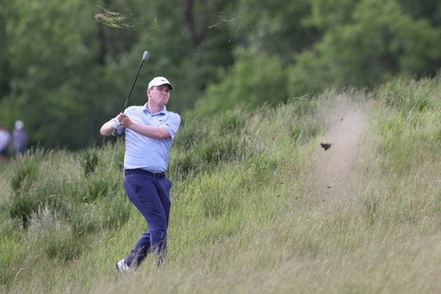 June 13, 2026: Robert MacIntyre hits from the deep rough on the 18th hole in the third round during the RBC Canadian Open held at TPC Toronto at Osprey Valley in Caledon Ontario, Canada. CSM PGA, Golf Herren 2026: RBC Canadian Open Jun 13  - ZUMAc04_ 20260613_zma_c04_122 Copyright: xDanielxLeax