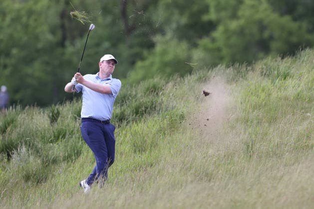 June 13, 2026: Robert MacIntyre hits from the deep rough on the 18th hole in the third round during the RBC Canadian Open held at TPC Toronto at Osprey Valley in Caledon Ontario, Canada. CSM PGA, Golf Herren 2026: RBC Canadian Open Jun 13  - ZUMAc04_ 20260613_zma_c04_129 Copyright: xDanielxLeax
