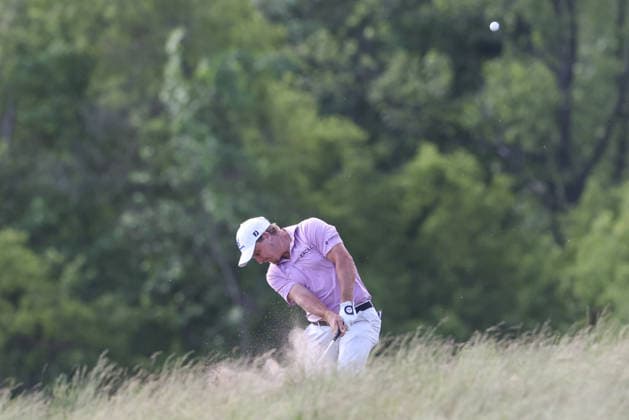 June 13, 2026: Bud Cauley hits from the deep rough on the 18th hole during third round of the RBC Canadian Open held at TPC Toronto at Osprey Valley in Caledon Ontario, Canada. CSM PGA, Golf Herren 2026: RBC Canadian Open Jun 13  - ZUMAc04_ 20260613_zma_c04_130 Copyright: xDanielxLeax