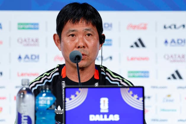 Japan s head coach, Hajime Moriyasu, speaks at a press conference, PK, Pressekonferenz in Dallas, USA, 13 June 2026. Japan press conference !ACHTUNG: NUR REDAKTIONELLE NUTZUNG!  Copyright: xSebastiánxMariscalx GR7009 20260613-55020589392009_1009
